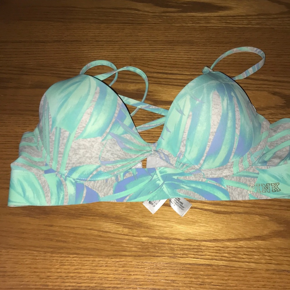 Pink Victoria secret ocean theme bra